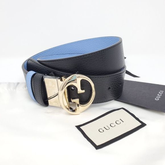 gucci reversible leather belt with double g buckle
